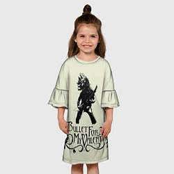 Платье клеш для девочки BFMV: Only metal, цвет: 3D-принт — фото 2