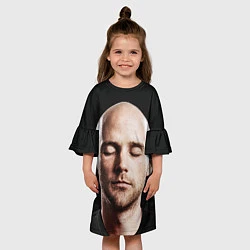 Платье клеш для девочки Moby Face, цвет: 3D-принт — фото 2