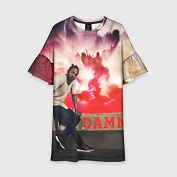 Платье клеш для девочки Kendrick DAMN, цвет: 3D-принт