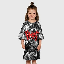 Платье клеш для девочки Berserk, цвет: 3D-принт — фото 2