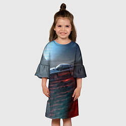 Платье клеш для девочки Subaru, цвет: 3D-принт — фото 2