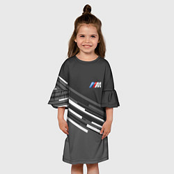 Платье клеш для девочки BMW: Sport Line, цвет: 3D-принт — фото 2