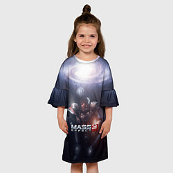 Платье клеш для девочки Mass Effect 3, цвет: 3D-принт — фото 2