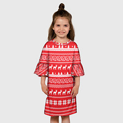 Платье клеш для девочки Roblox: NY Pattern, цвет: 3D-принт — фото 2