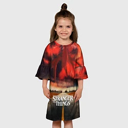 Платье клеш для девочки Stranger Things: Road to Dream, цвет: 3D-принт — фото 2
