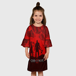 Платье клеш для девочки God of War: Blood Day, цвет: 3D-принт — фото 2
