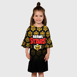 Платье клеш для девочки Brawl Stars, цвет: 3D-принт — фото 2