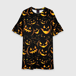 Детское платье Тыквы на хэллоуин - паттерн