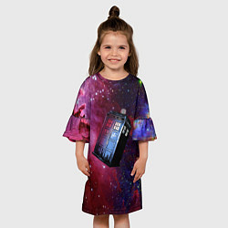 Платье клеш для девочки Doctor Who, цвет: 3D-принт — фото 2