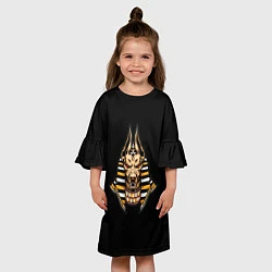 Платье клеш для девочки Anubis, цвет: 3D-принт — фото 2