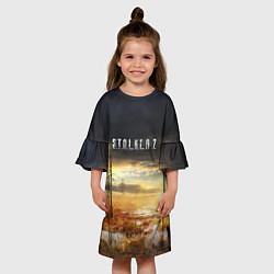 Платье клеш для девочки STALKER 2, цвет: 3D-принт — фото 2