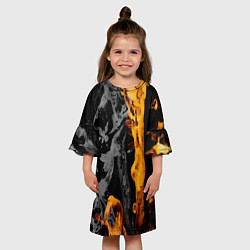 Платье клеш для девочки Black Gold, цвет: 3D-принт — фото 2
