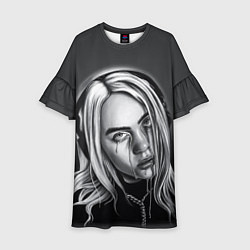 Платье клеш для девочки BILLIE EILISH, цвет: 3D-принт