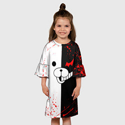 Платье клеш для девочки MONOKUMA, цвет: 3D-принт — фото 2