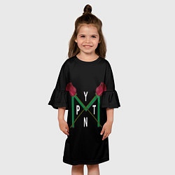 Платье клеш для девочки Пайтон Мурмайер, цвет: 3D-принт — фото 2
