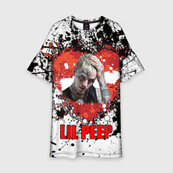 Платье клеш для девочки Lil Peep, цвет: 3D-принт