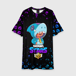 Детское платье BRAWL STARS LEON SHARK