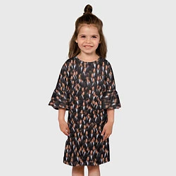 Платье клеш для девочки Растерянный Траволта, цвет: 3D-принт — фото 2
