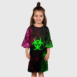 Платье клеш для девочки NCoV, цвет: 3D-принт — фото 2