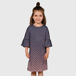 Платье клеш для девочки Dots pattern, цвет: 3D-принт — фото 2