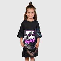 Платье клеш для девочки GTA VI: MIAMI NIGHTS, цвет: 3D-принт — фото 2