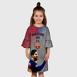 Платье клеш для девочки Messi, цвет: 3D-принт — фото 2