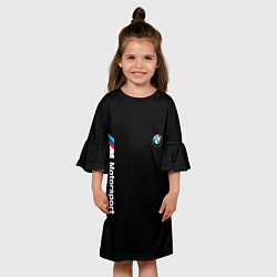 Платье клеш для девочки БМВ Мотоспорт, цвет: 3D-принт — фото 2