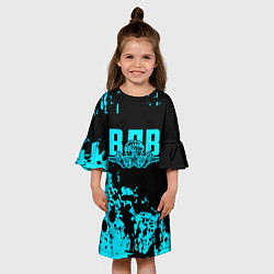 Платье клеш для девочки ВДВ, цвет: 3D-принт — фото 2