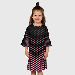Платье клеш для девочки Ромбы, цвет: 3D-принт — фото 2