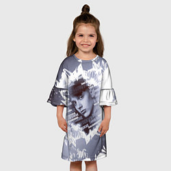Платье клеш для девочки Тима Белорусских чб, цвет: 3D-принт — фото 2