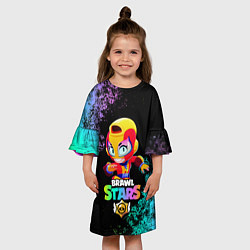 Платье клеш для девочки Brawl Stars MAX, цвет: 3D-принт — фото 2