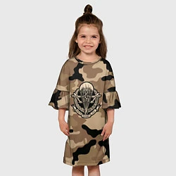 Платье клеш для девочки ВДВ СССР, цвет: 3D-принт — фото 2