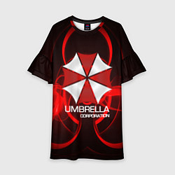 Платье клеш для девочки Umbrella Corp, цвет: 3D-принт
