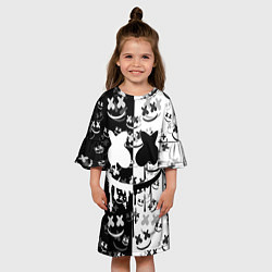 Платье клеш для девочки Fortnite & Marshmello, цвет: 3D-принт — фото 2