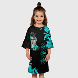 Платье клеш для девочки NILETTO цвета 3D-принт — фото 2