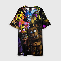 Платье клеш для девочки Five Nights At Freddy's, цвет: 3D-принт
