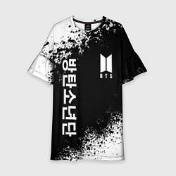 Платье клеш для девочки BTS, цвет: 3D-принт
