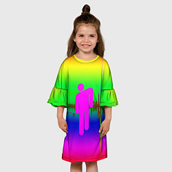 Платье клеш для девочки BILLIE ELLISH, цвет: 3D-принт — фото 2