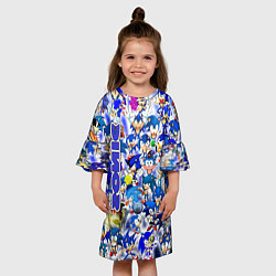 Платье клеш для девочки Sonik, цвет: 3D-принт — фото 2