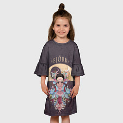 Платье клеш для девочки Bjork, цвет: 3D-принт — фото 2