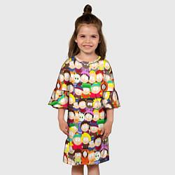 Платье клеш для девочки ЮЖНЫЙ ПАРК, цвет: 3D-принт — фото 2
