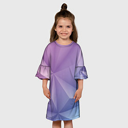 Платье клеш для девочки Геометрический градиент, цвет: 3D-принт — фото 2