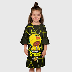 Платье клеш для девочки BRAWL STARS SALLY LEON, цвет: 3D-принт — фото 2