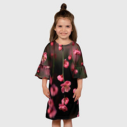 Платье клеш для девочки Весна 2020, цвет: 3D-принт — фото 2