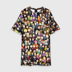 Платье клеш для девочки Персонажи South Park, цвет: 3D-принт