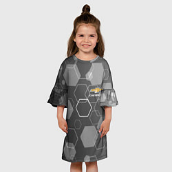 Платье клеш для девочки CHEVROLET 2010-2013, цвет: 3D-принт — фото 2
