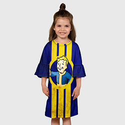 Платье клеш для девочки FALLOUT 4, цвет: 3D-принт — фото 2