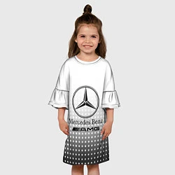 Платье клеш для девочки Mercedes-Benz, цвет: 3D-принт — фото 2