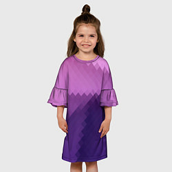 Платье клеш для девочки Пикси, цвет: 3D-принт — фото 2