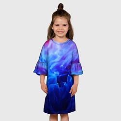 Платье клеш для девочки Fire, цвет: 3D-принт — фото 2